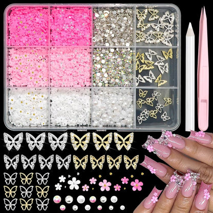 Large charms pack butterflies 22