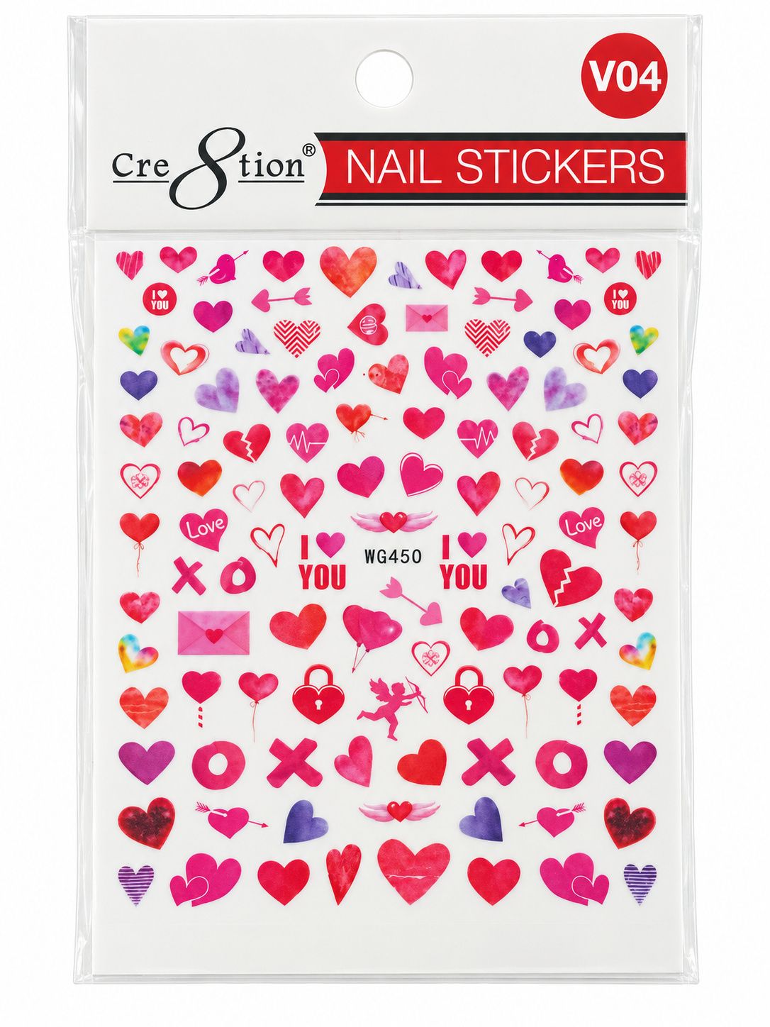 Cre8tion Valentines nail sticker