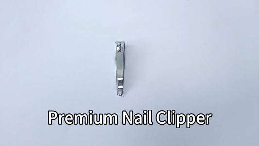 Nail clipper curved silver