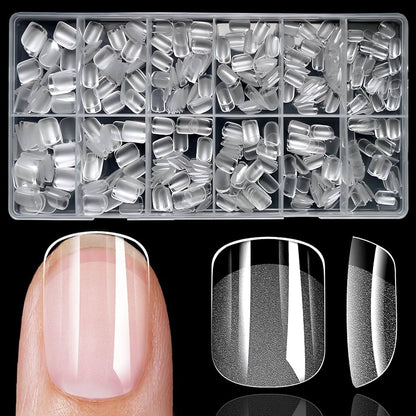 Nails 411 square clear tips #0