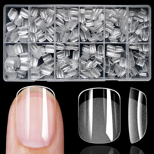 Nails 411 square clear tips #0