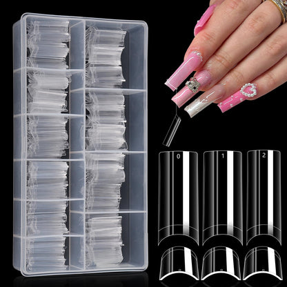 Nails 411 square clear tips #2