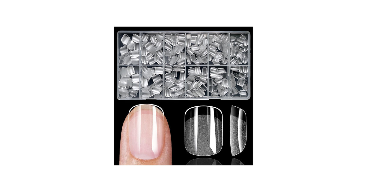 Nails 411 square clear tips #2