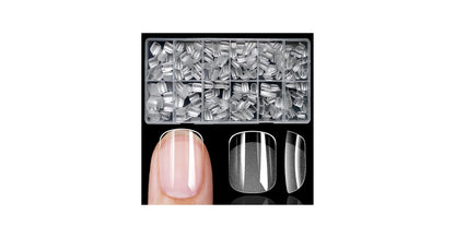 Nails 411 square clear tips #2