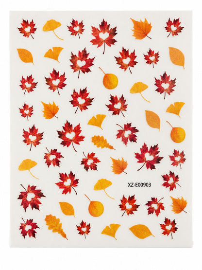 Fall stickers-nail art