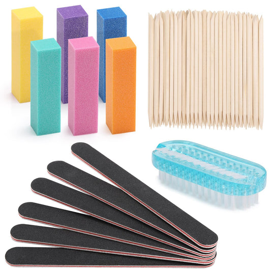 Orange manicure brush pack (12pcs)