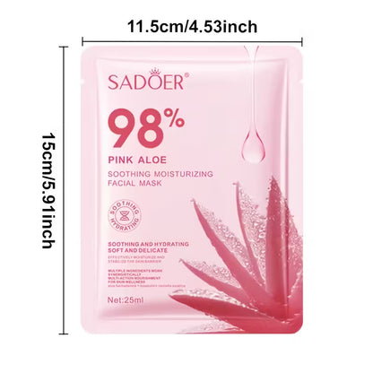 Pink aloe facial mask