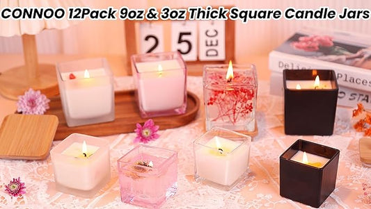Pink Square Jar