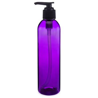 Purple pump bottle