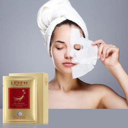 Red ginseng snail face mask