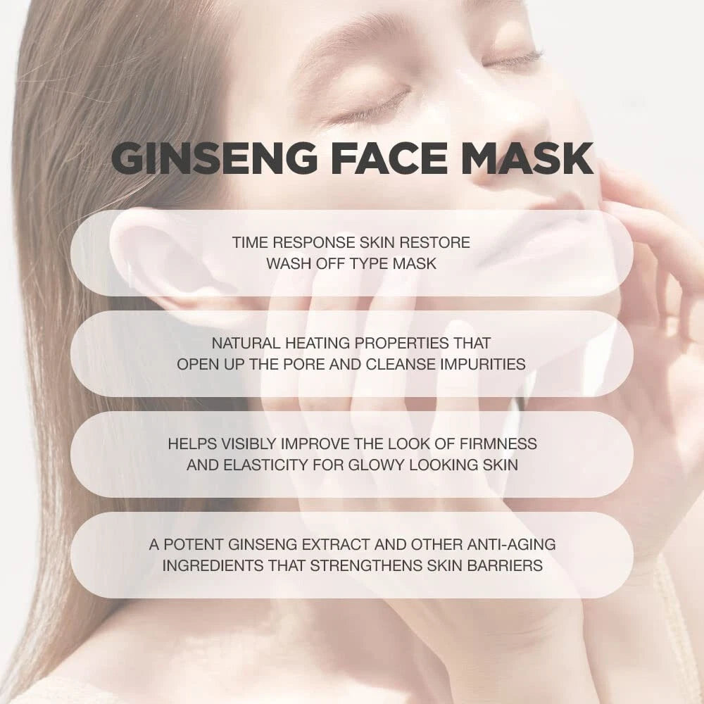 Red ginseng snail face mask