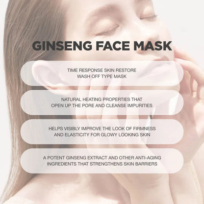 Red ginseng snail face mask