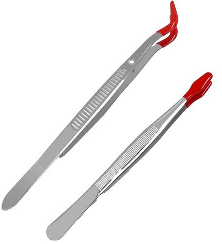 Satin Edge curved tip tweezer