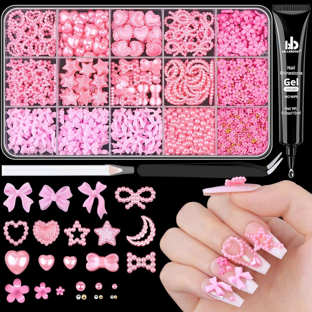 Small charms pack pink flowers