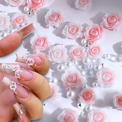 Small charms pack pink flowers