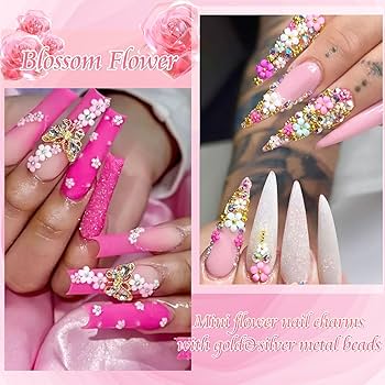 Small charms pack pink flowers