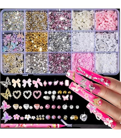 Small charms pack purple flowers