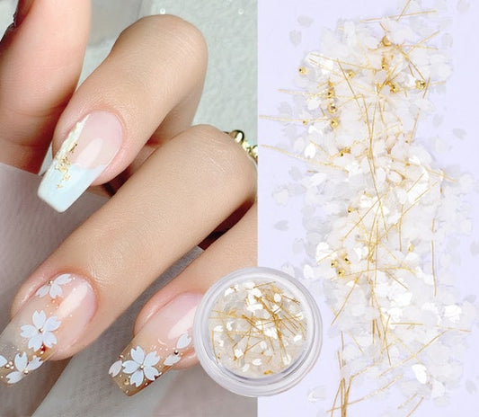 Small charms pack white petals