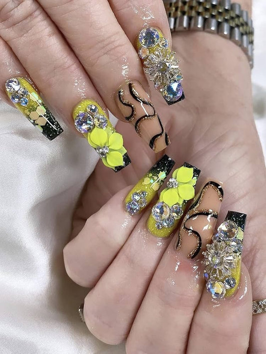 Small charms pack yellow flowers
