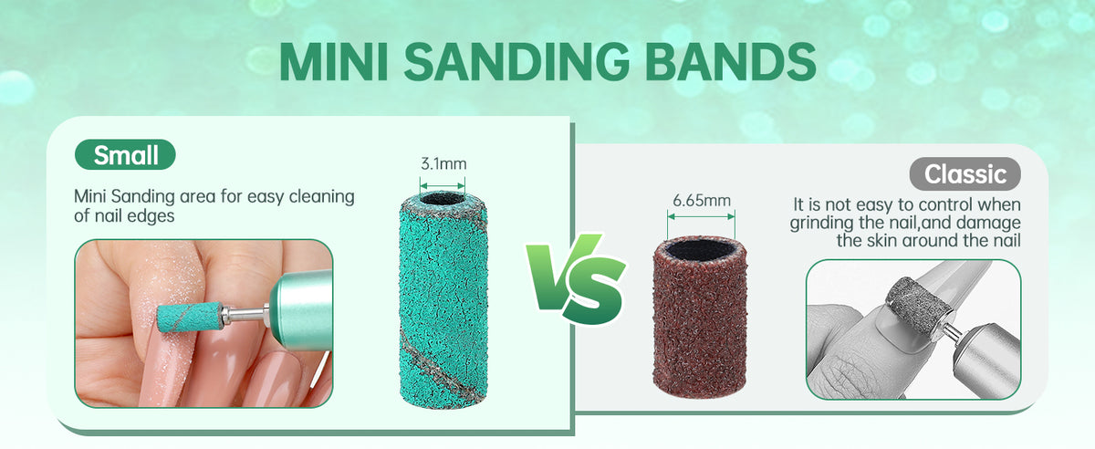 Small Green Sanding Band #240 Grit