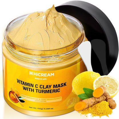 Turmeric + vitamin c clay mask