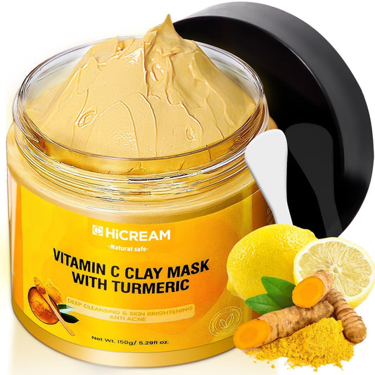 Turmeric + vitamin c clay mask