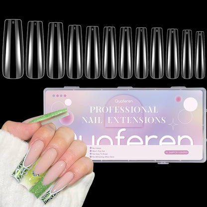 Nail Kingdom clear straight square tips #11