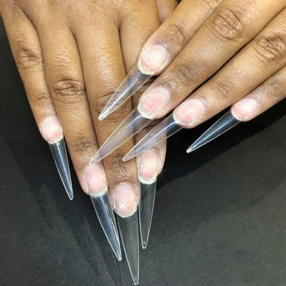 US Nails clear straight stiletto tips #10