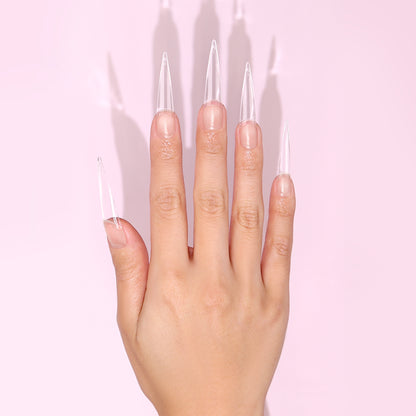 US Nails clear straight stiletto tips #8