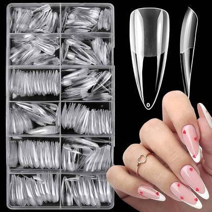 US Nails clear straight stiletto tips #8