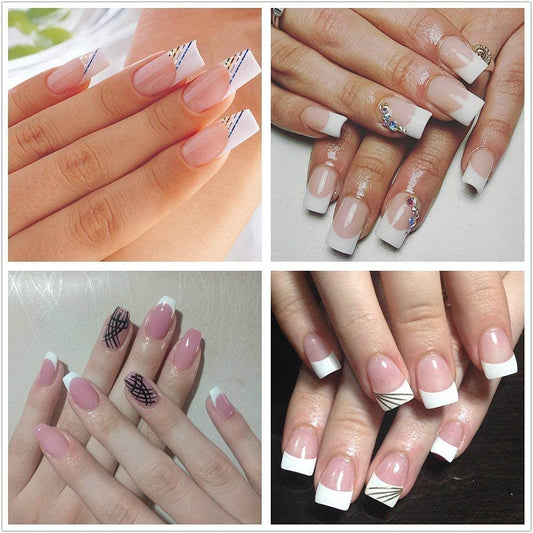 US Nails natural straight french tips #10