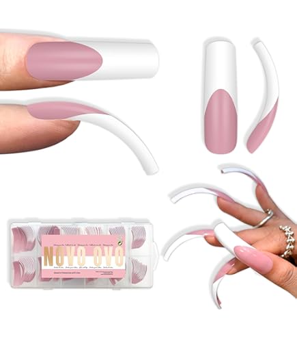 US Nails natural straight french tips #10