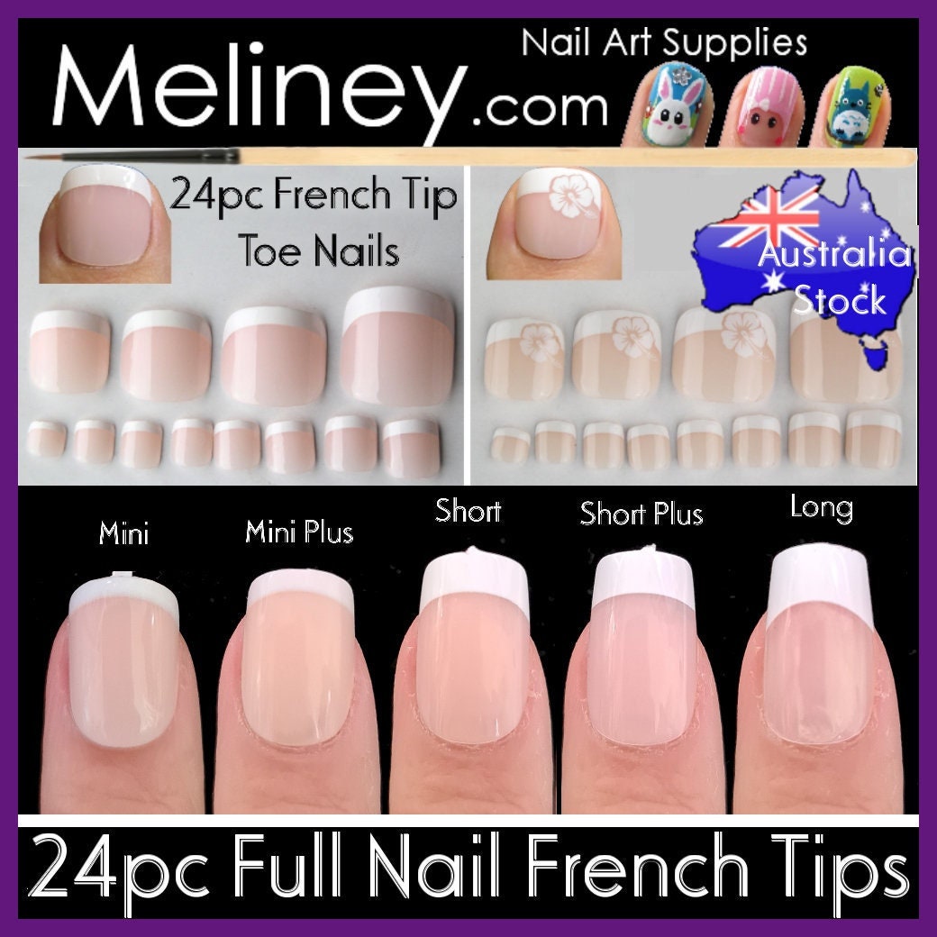 US Nails natural straight french tips #1