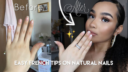 US Nails natural straight french tips #7