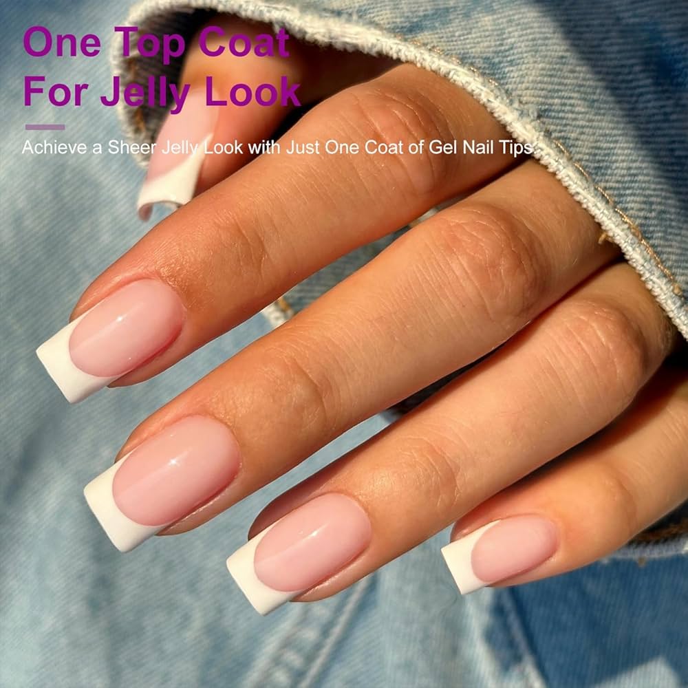 US Nails natural straight french tips #8