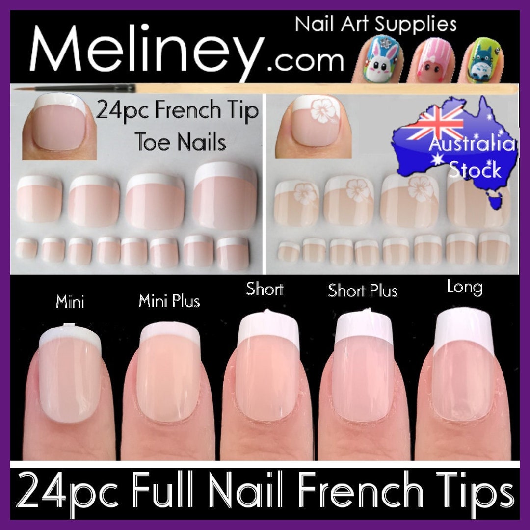 US Nails natural straight french tips #9