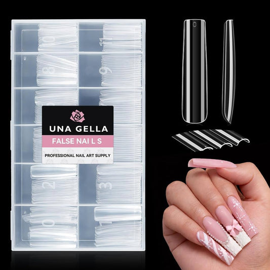 US Nails natural straight square long #1