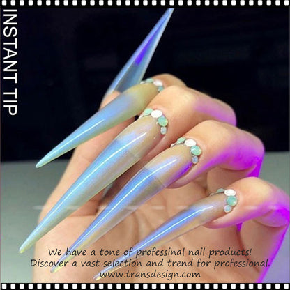 US Nails natural straight stiletto tips #2