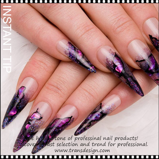 US Nails natural straight stiletto tips #3