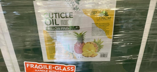 La Palm cuticle oil yellow pineapple case (4gals)