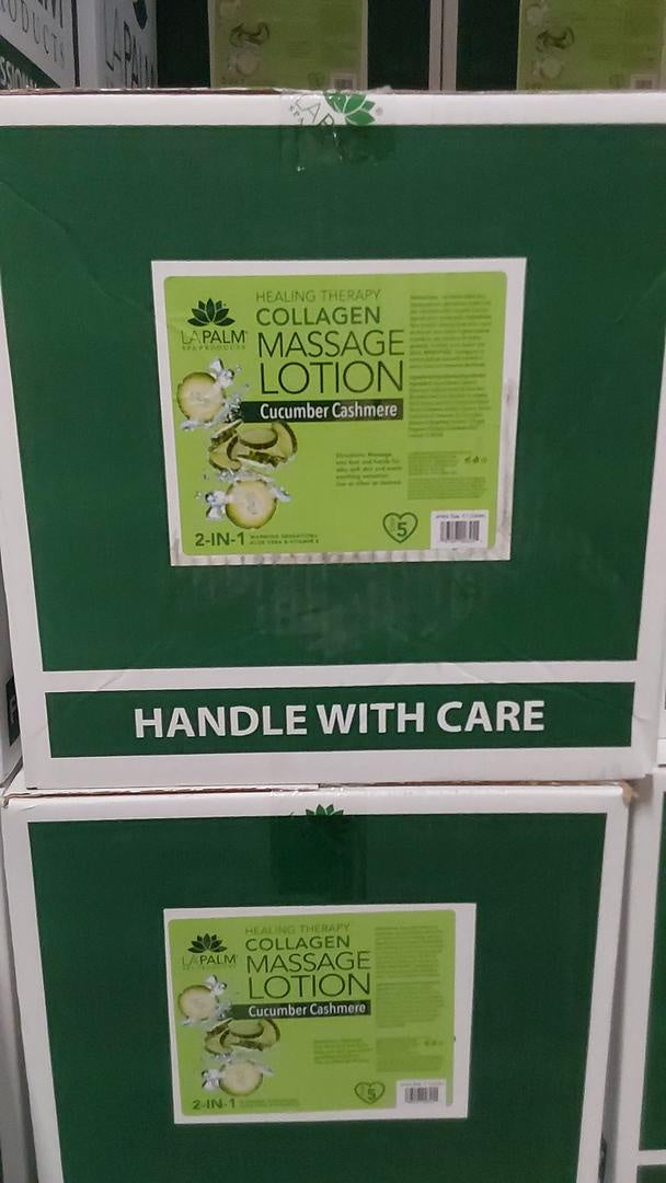 La Palm healing therapy lotion cucumber case (4gals)