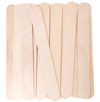 Wax large wooden sticks 100 ct