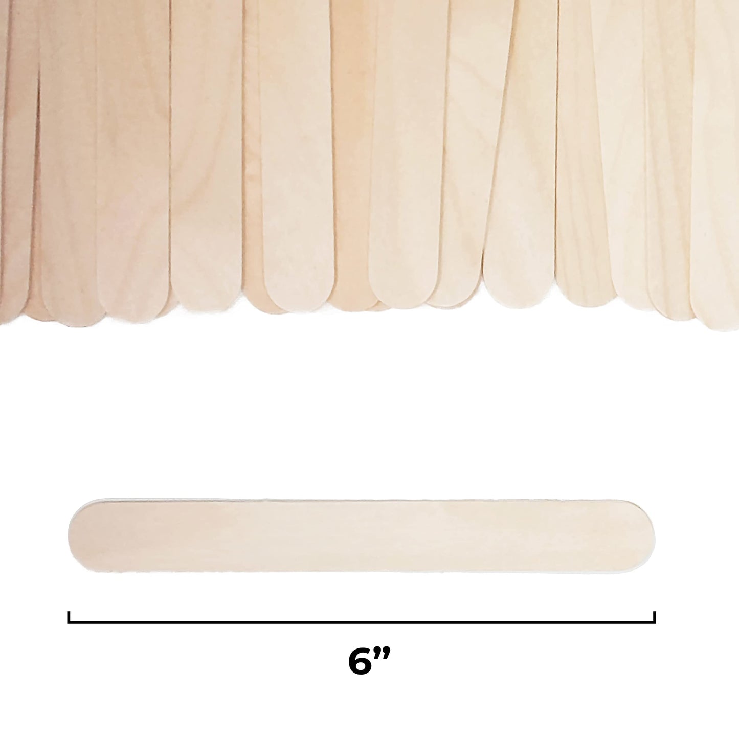 Wax large wooden sticks 100 ct
