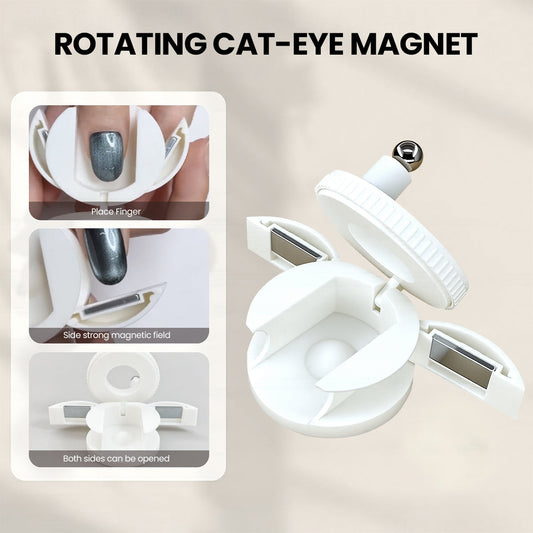 White block cat eye magnet (53366925)